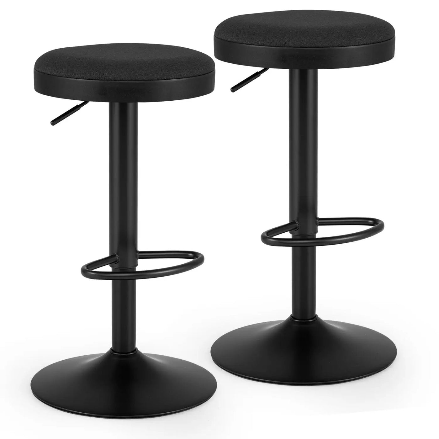 Adjustable Bar Stools Set of 2 with Padded Seat by DirectDeals