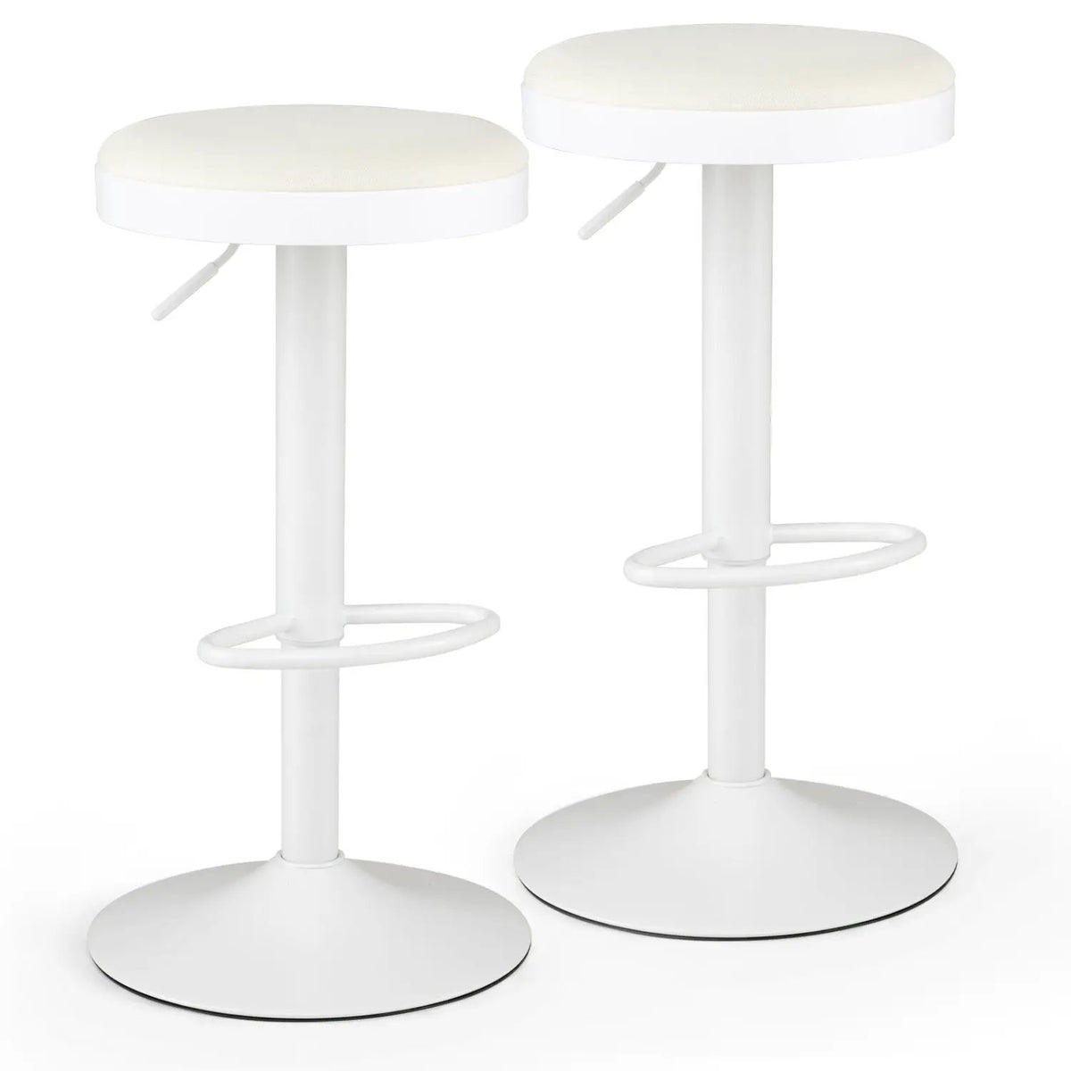 Adjustable Bar Stools Set of 2 with Padded Seat by DirectDeals