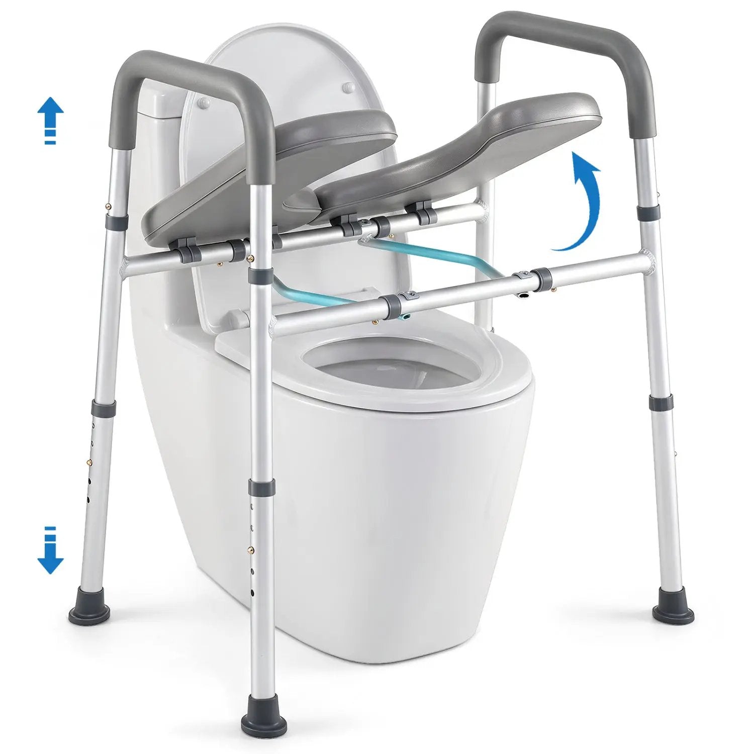 Raised Toilet Seat with Handles - 400 LBS Capacity by DirectDeals
