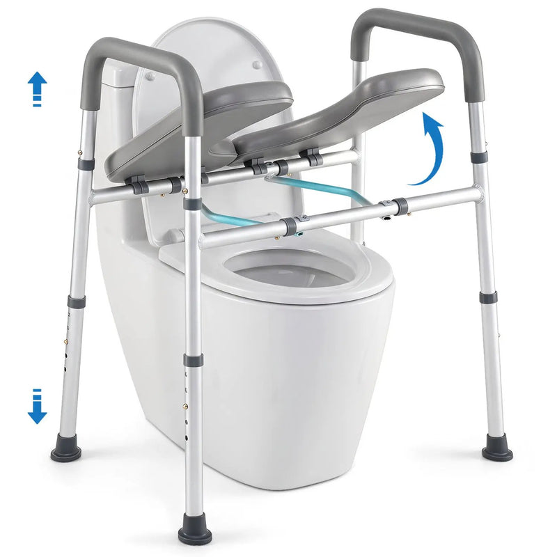 Raised Toilet Seat with Handles - 400 LBS Capacity by DirectDeals