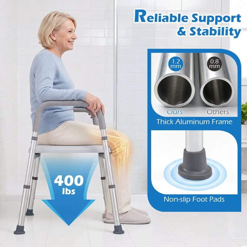 Raised Toilet Seat with Handles - 400 LBS Capacity by DirectDeals