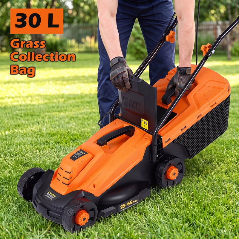 13-Inch Corded Electric Lawn Mower with 3-Position Height Adjustment by DirectDeals