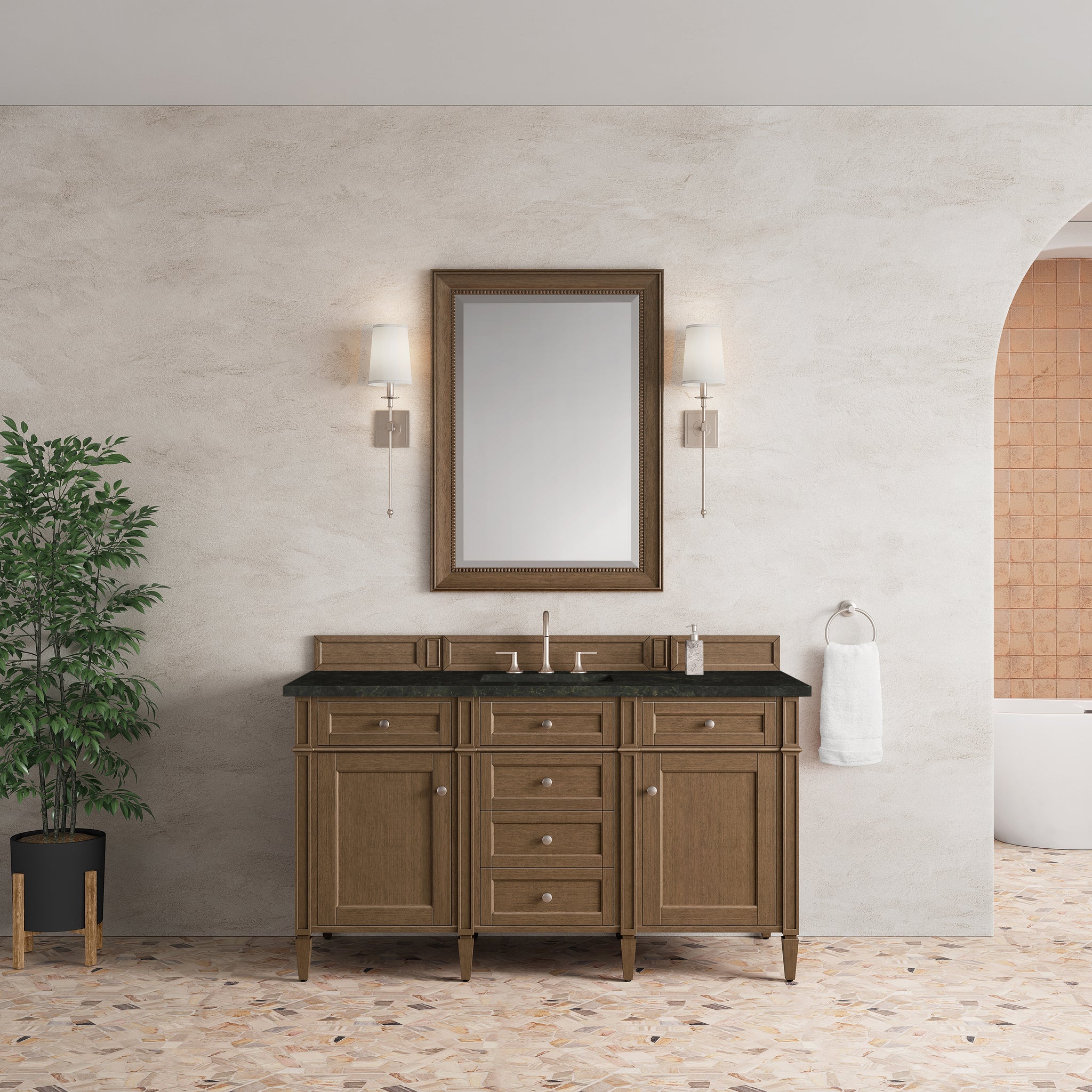 James Martin Brittany 60" Single Bathroom Vanity, Saddle Brown, view 31