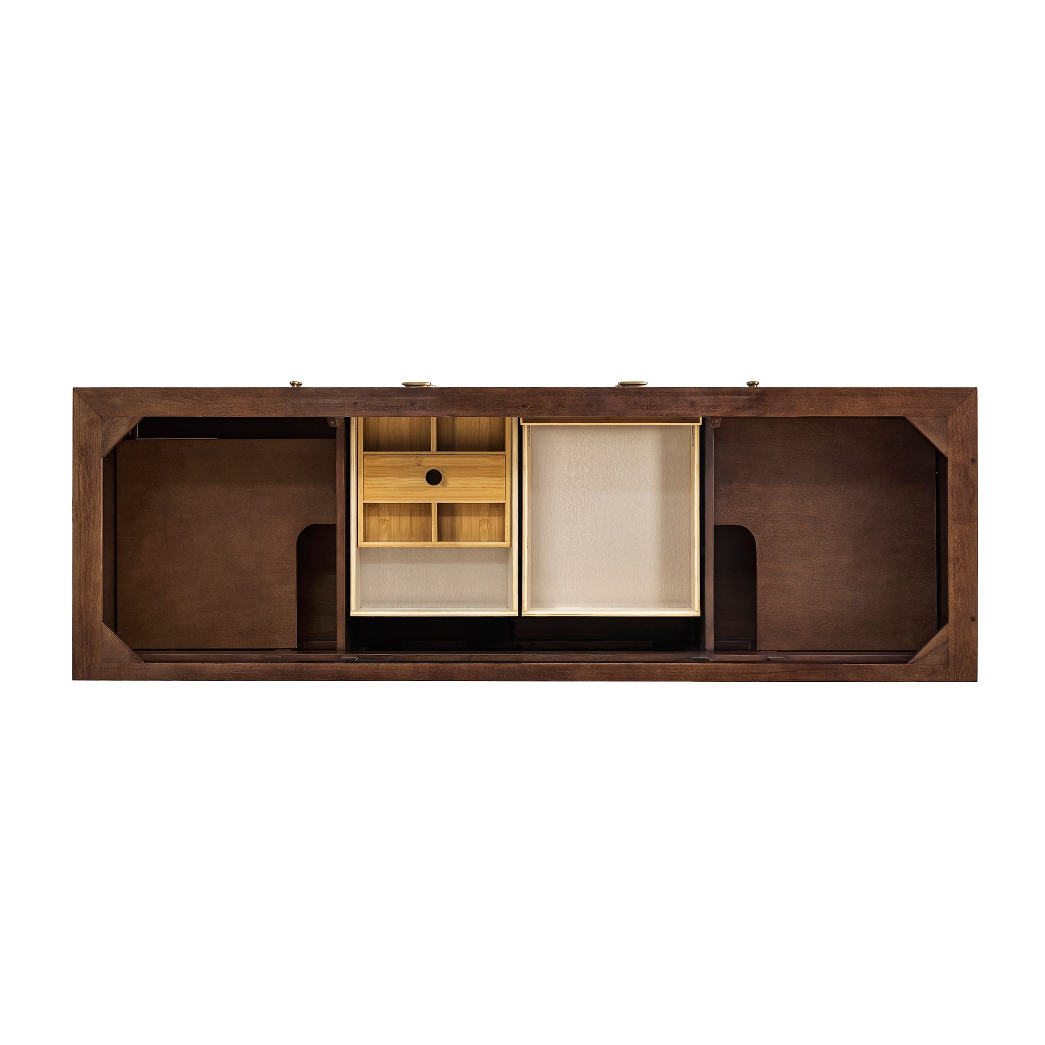 James Martin Amberly 72" Dual Mount Double Bathroom Vanity, Mid-Century Walnut, view 22