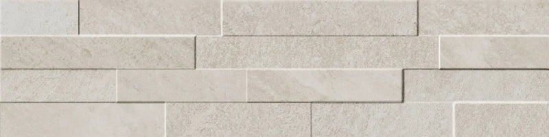 Veneer World Urban Ledgestone Explore African Beige Quartz Look Porcelain Accent Tiles 6x24 by landmarkceramics