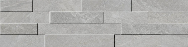Veneer World Urban Ledgestone Explore Star Grey Corner Quartz Look Porcelain Moldings 5.75x24
