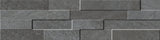 Veneer World Urban Ledgestone Explore Volcanic Black Quartz Look Porcelain Accent Tiles 6x24