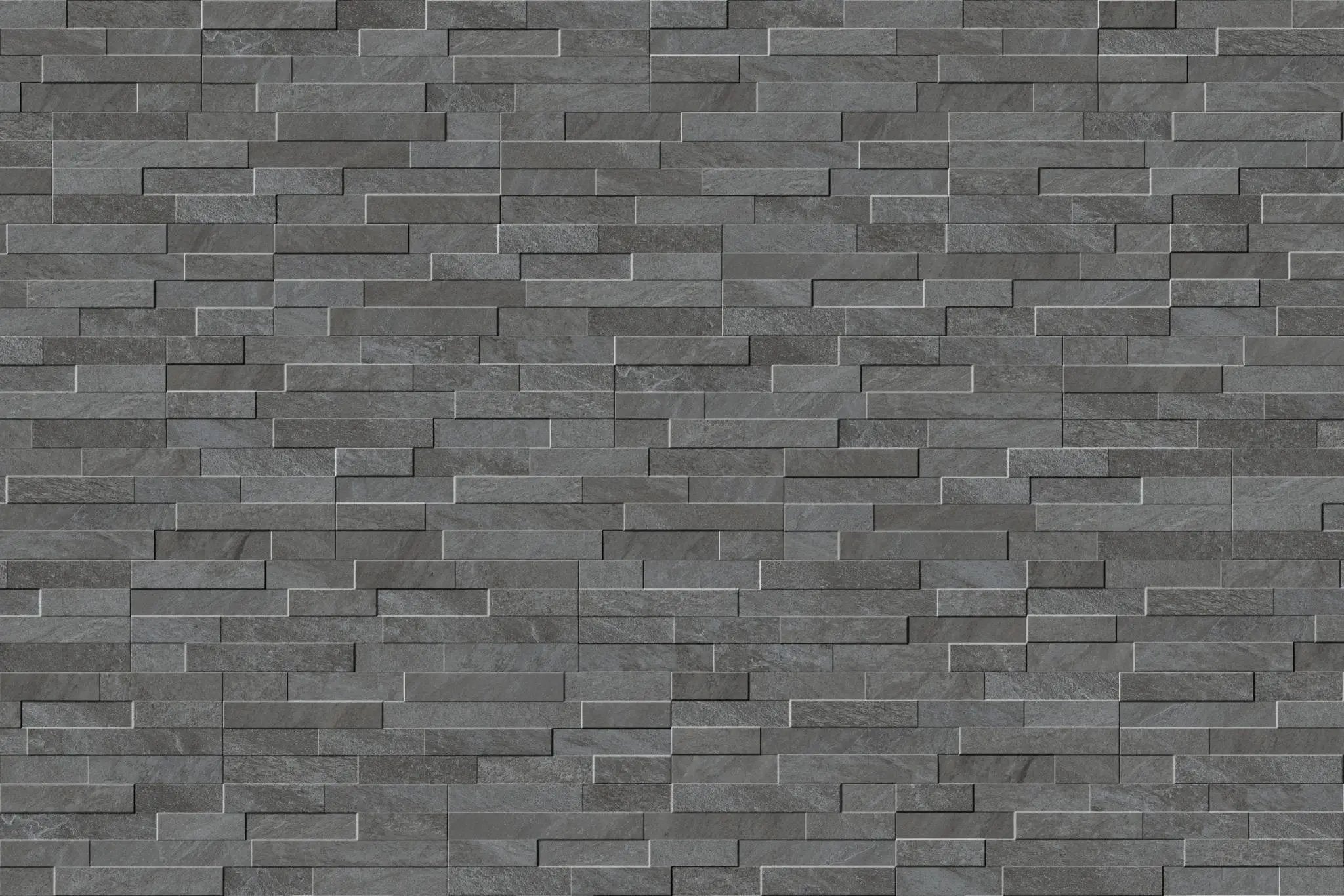 Veneer World Urban Ledgestone Explore Volcanic Black Quartz Look Porcelain Accent Tiles 6x24 by landmarkceramics