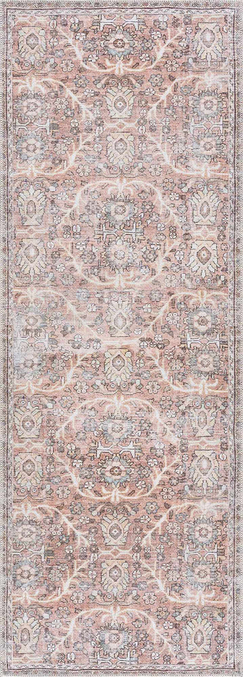Flat Pile Urpi Red Washable Rug - Clearance by Boutique Rugs