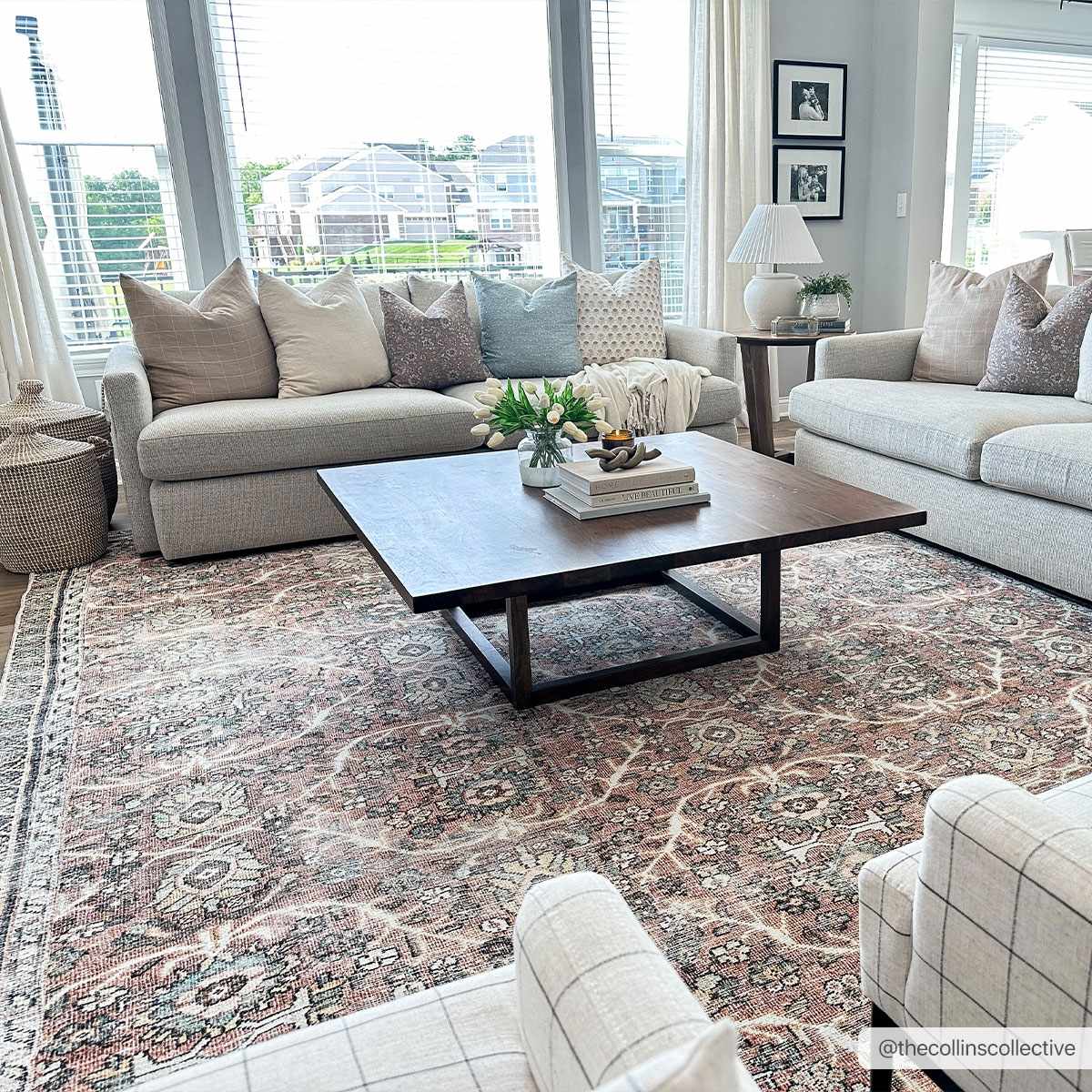 Flat Pile Urpi Red Washable Rug - Clearance by Boutique Rugs