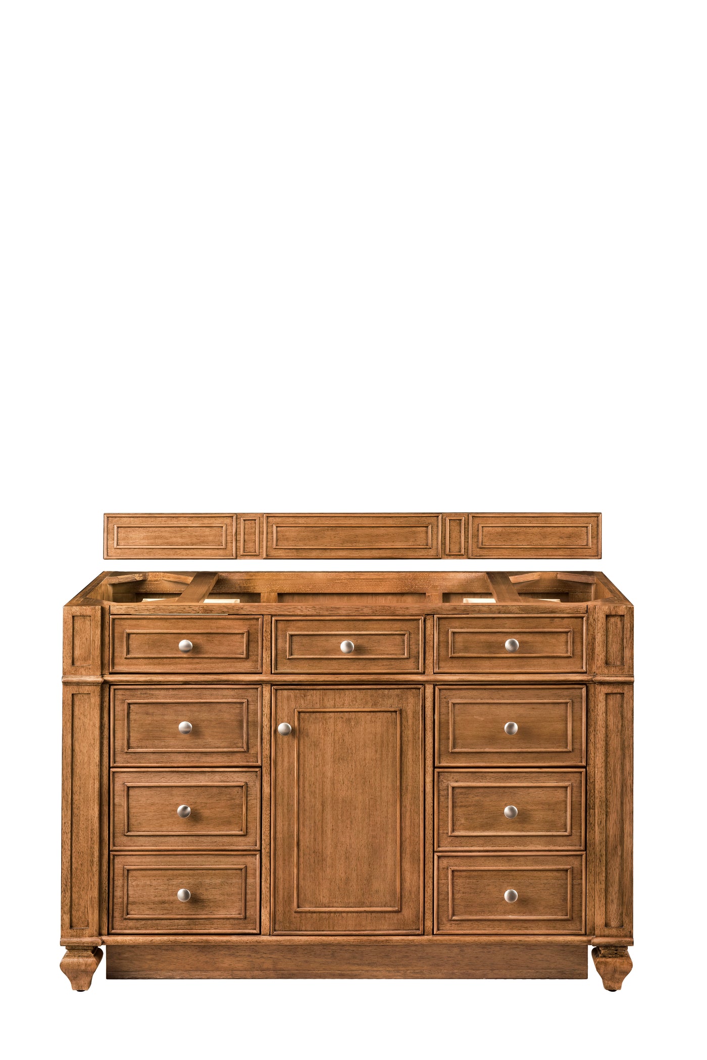 James Martin Bristol 48" Single Bathroom Vanity, Saddle Brown, cabinet without a countertop