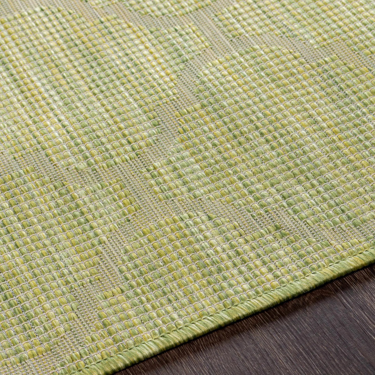 Unique Outdoor Trellis Area Rug, Olive Green - Clearance, photo 6 of 8