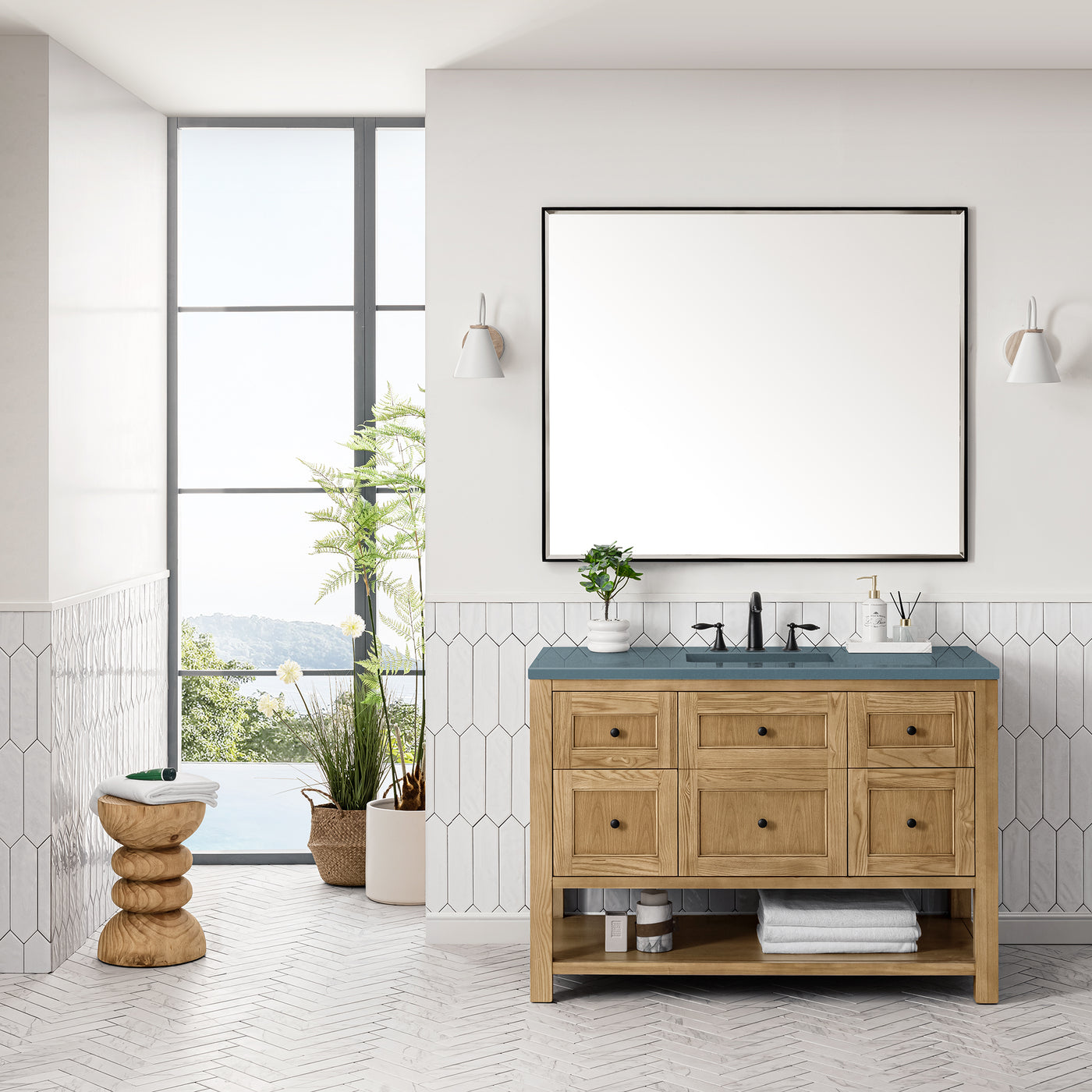 James Martin Breckenridge 48" Single Bathroom Vanity, Light Natural Oak, view 27
