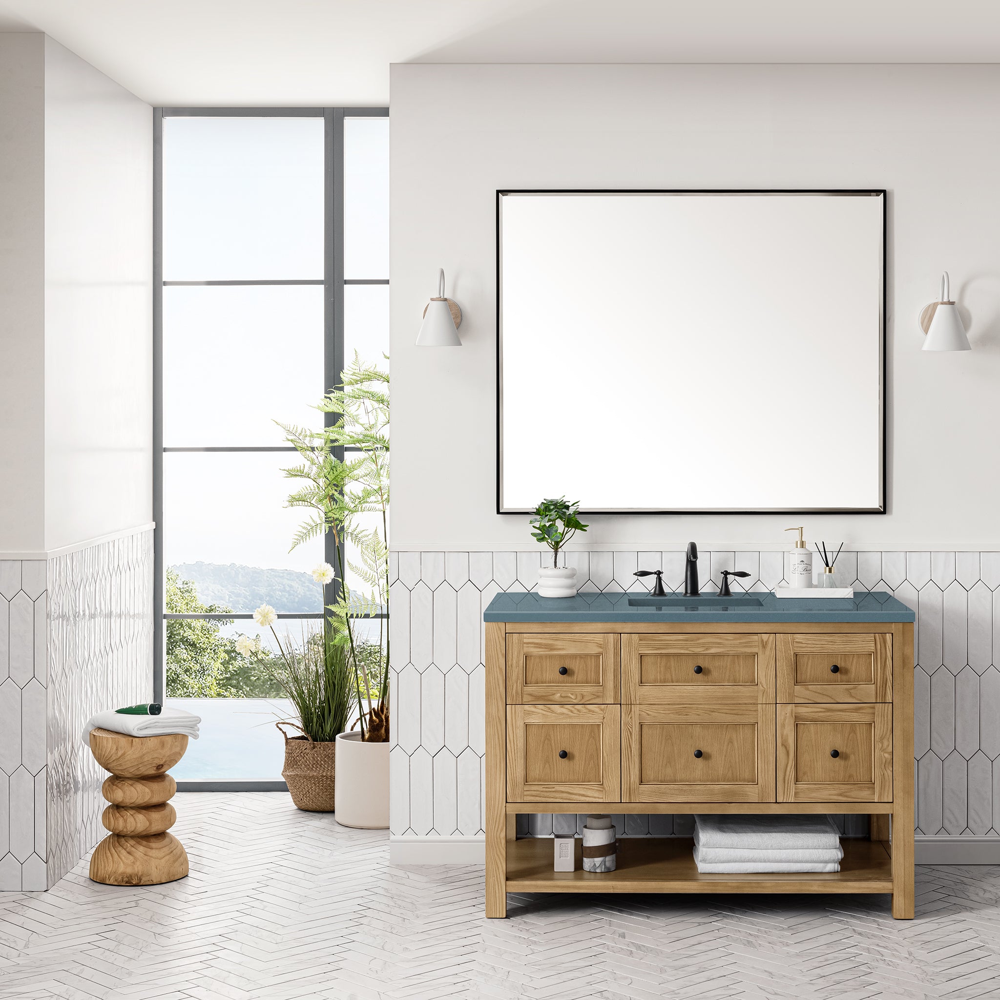 James Martin Breckenridge 48" Single Bathroom Vanity, Light Natural Oak, view 27