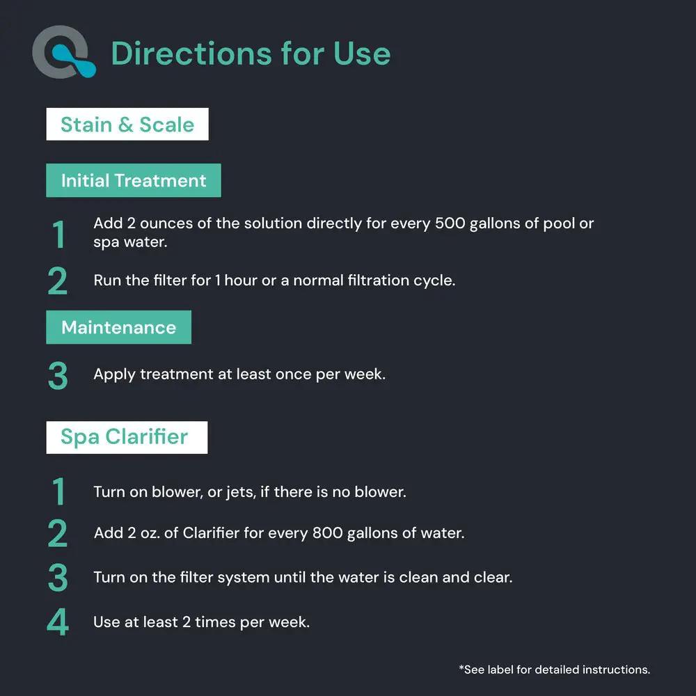 Spa Water Clarifier & Stain and Scale Bundle by AquaDoc
