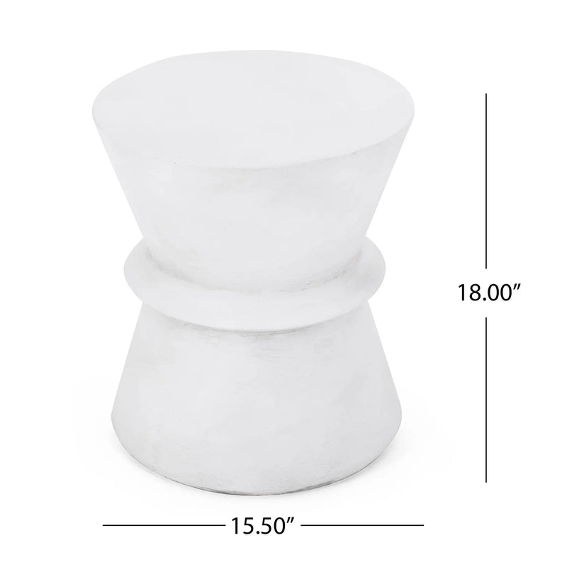 Outdoor Lightweight Concrete Side Table by HouseOfZazla