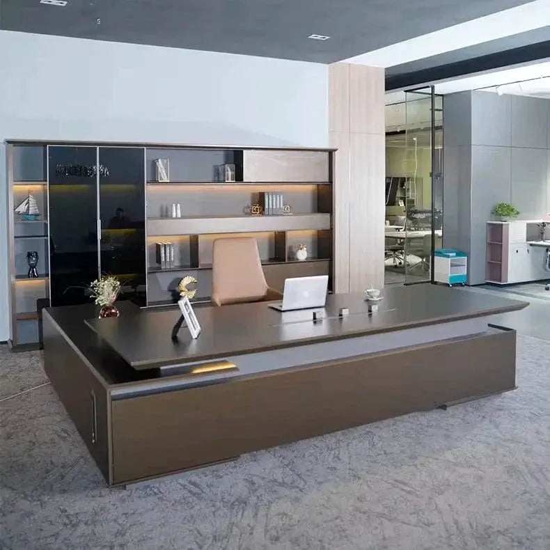 Hiley · Modern L-Shaped Executive Desk by Arc Grove
