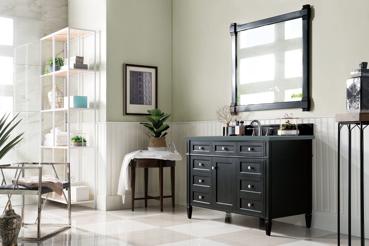 James Martin Brittany 48" Single Bathroom Vanity, Black Onyx, view 23