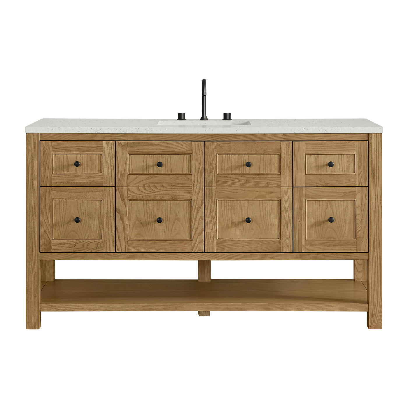 James Martin Breckenridge 60" Single Bathroom Vanity, Light Natural Oak, view 25