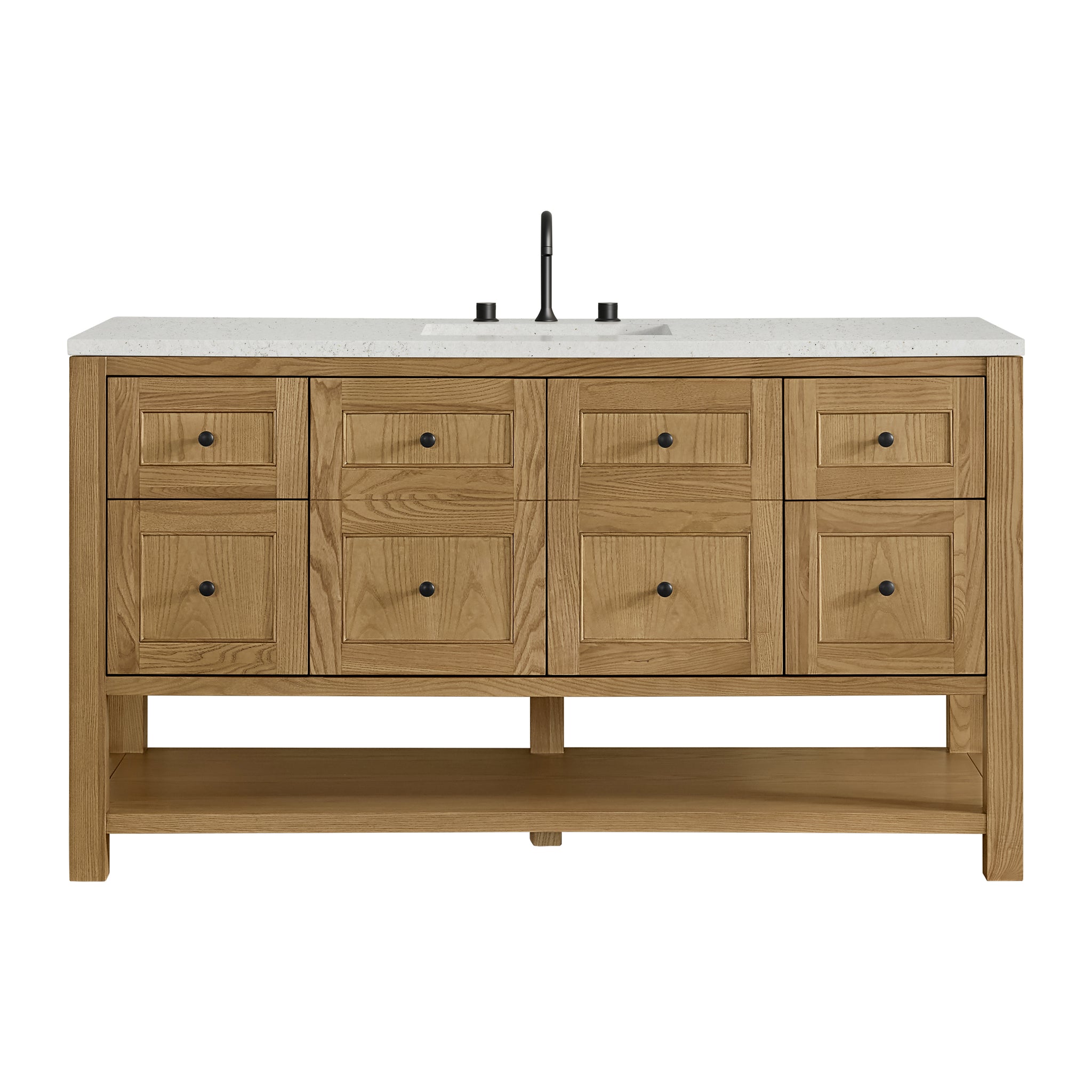 James Martin Breckenridge 60" Single Bathroom Vanity, Light Natural Oak, view 25