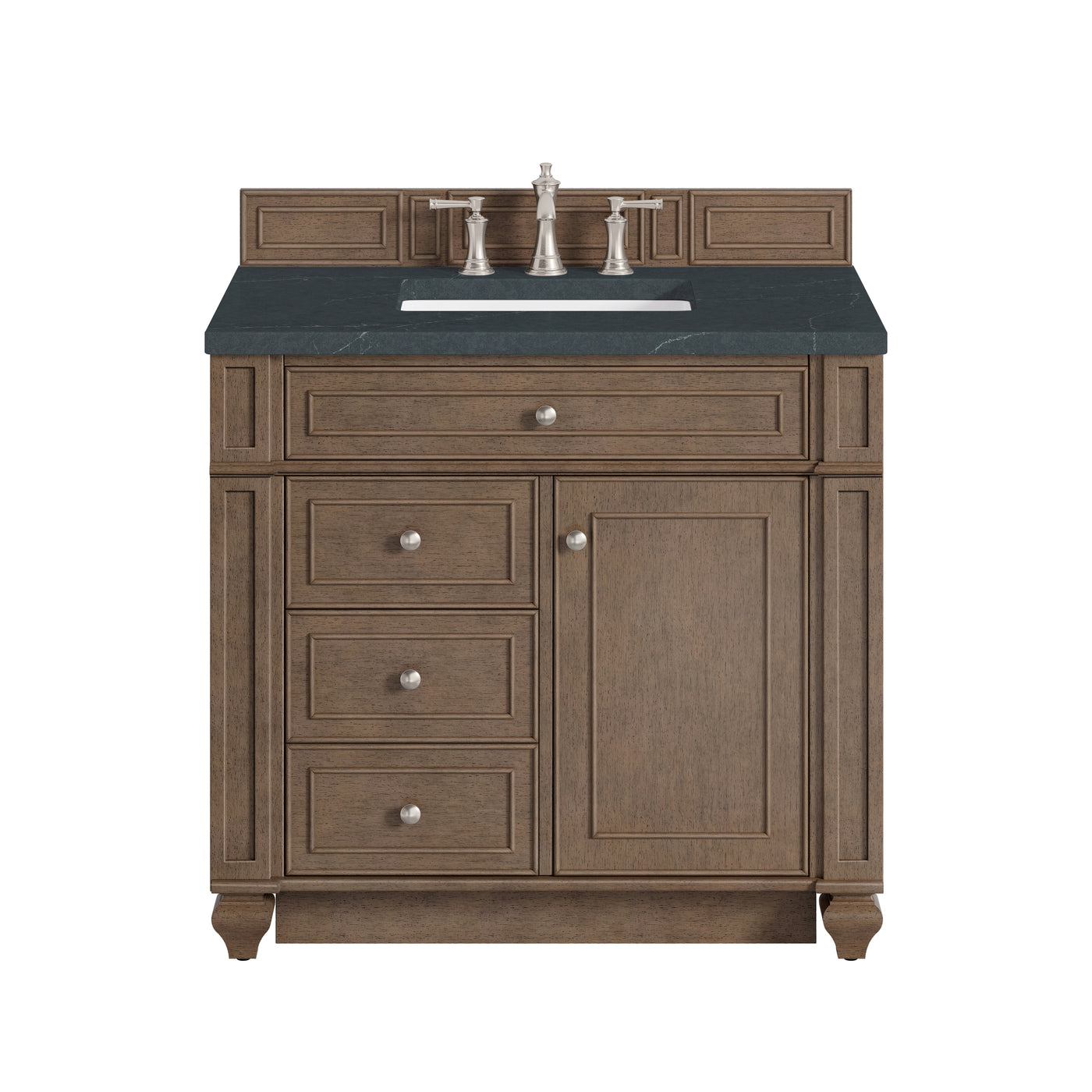 James Martin Bristol 36" Single Bathroom Vanity, Whitewashed Walnut, view 23