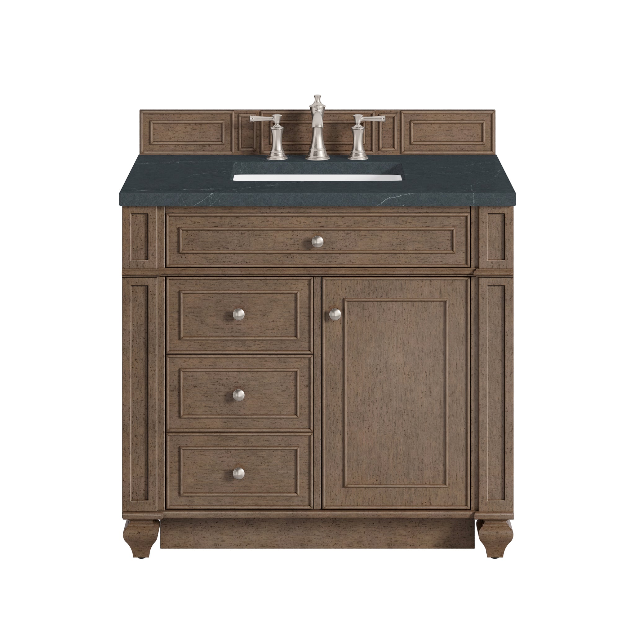 James Martin Bristol 36" Single Bathroom Vanity, Whitewashed Walnut, view 23