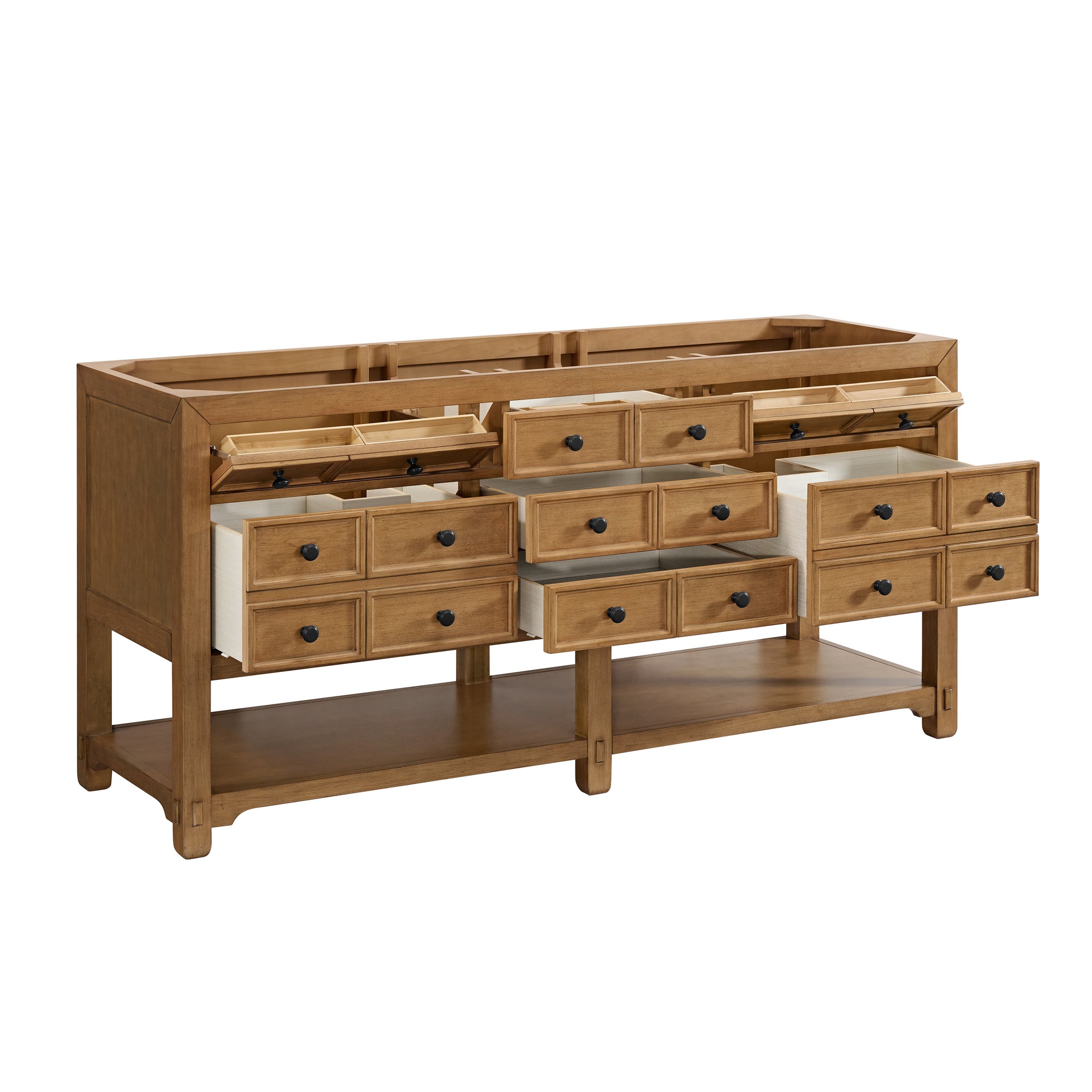 James Martin Malibu 72" Double Bathroom Vanity, Amber Birch, view 21
