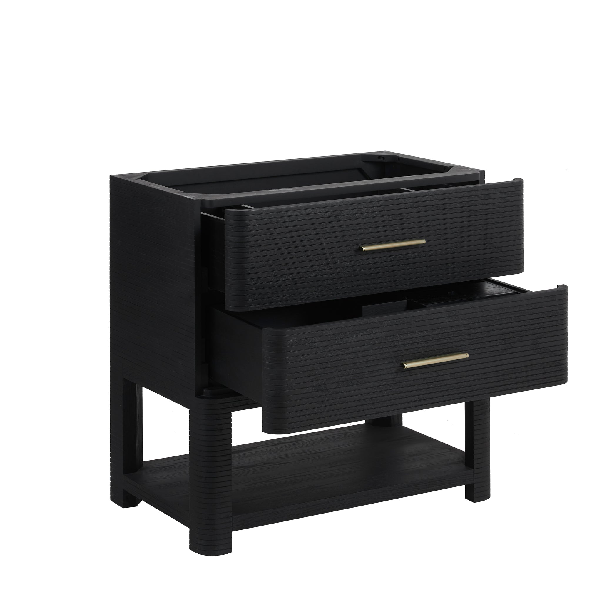 James Martin Lucian 36" Single Bathroom Vanity, Carbon Oak, view 11