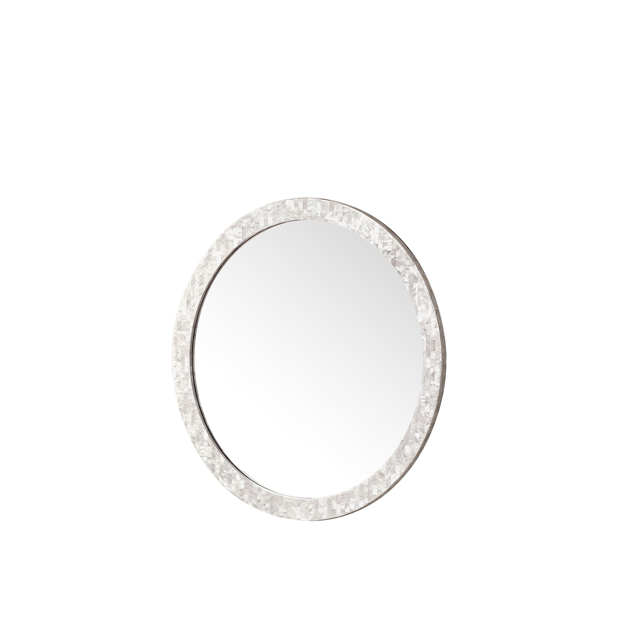James Martin Callie 30" Mirror, White Mother of Pearl, view 4