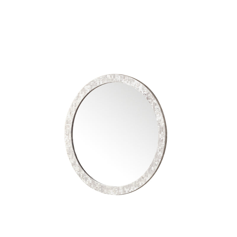 James Martin Callie 30" Mirror, White Mother of Pearl, view 4