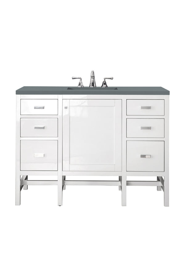 James Martin Addison 48" Single Bathroom Vanity, Glossy White