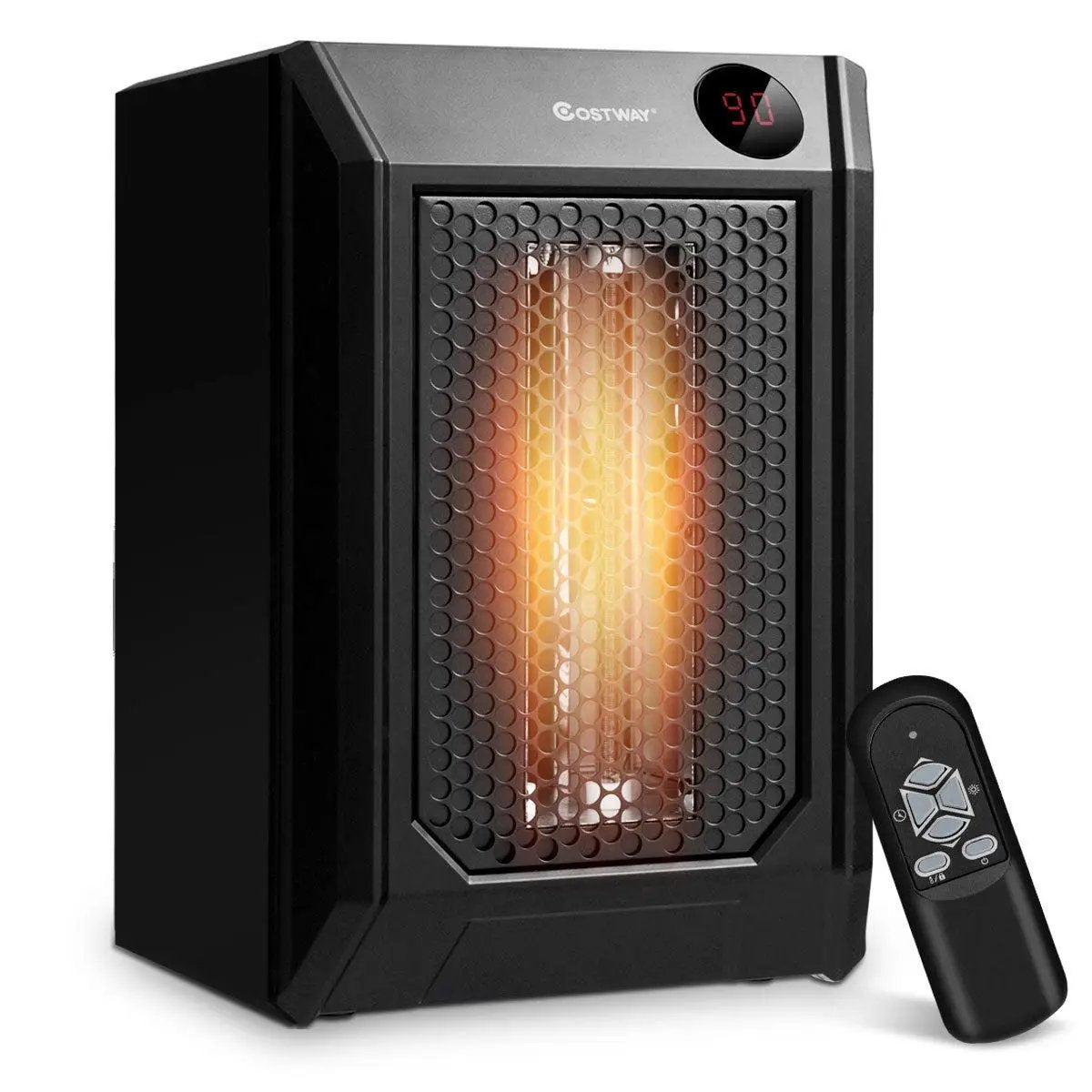 1500 W Remote Control Portable Electric Digital Quartz Space Heater by DirectDeals