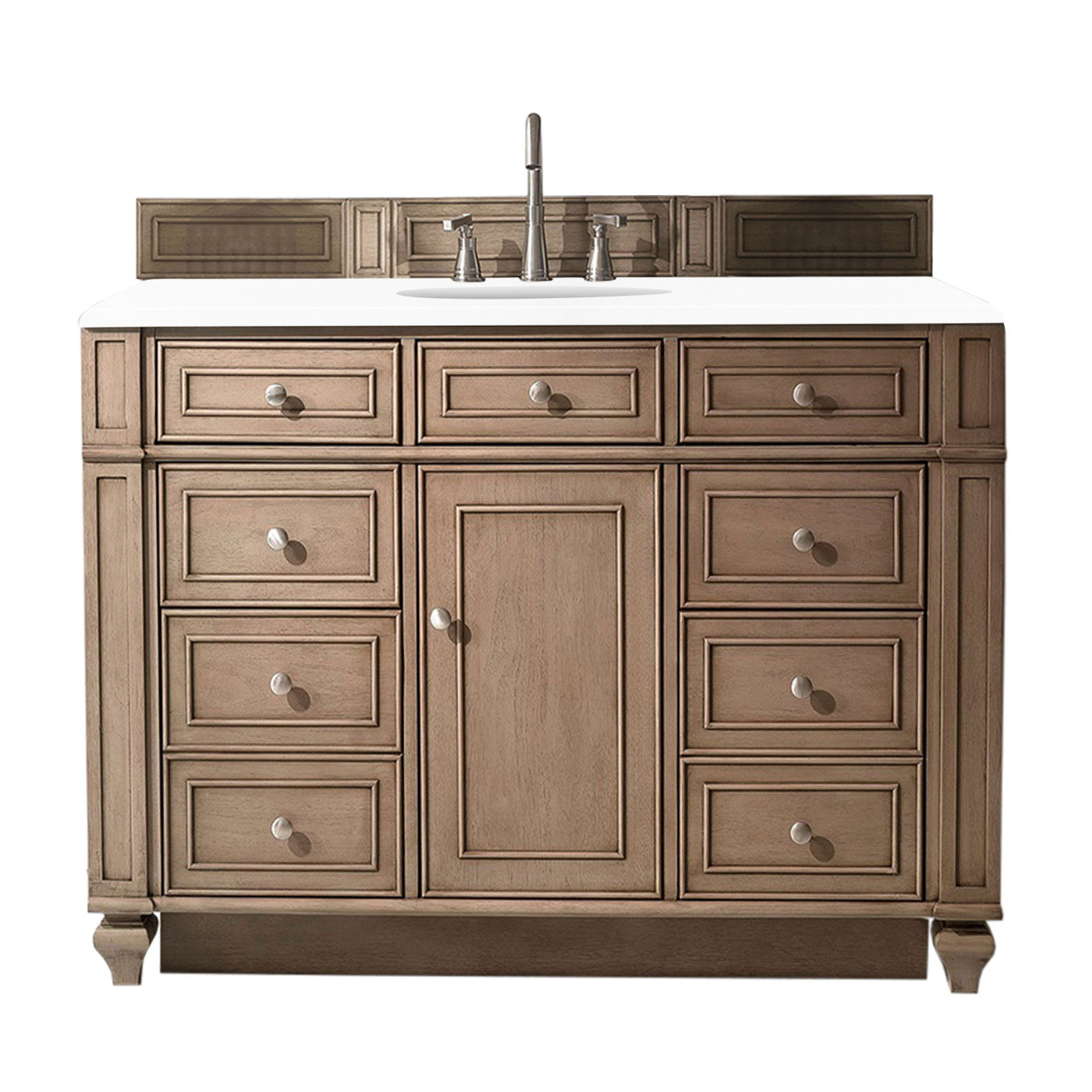 James Martin Bristol 48" Single Bathroom Vanity, Whitewashed Walnut, view 30