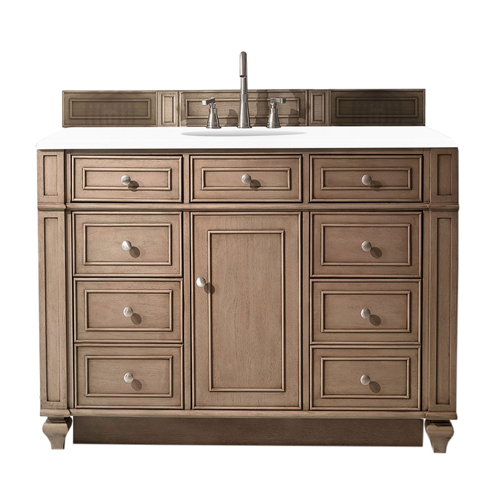 James Martin Bristol 48" Single Bathroom Vanity, Whitewashed Walnut, view 30
