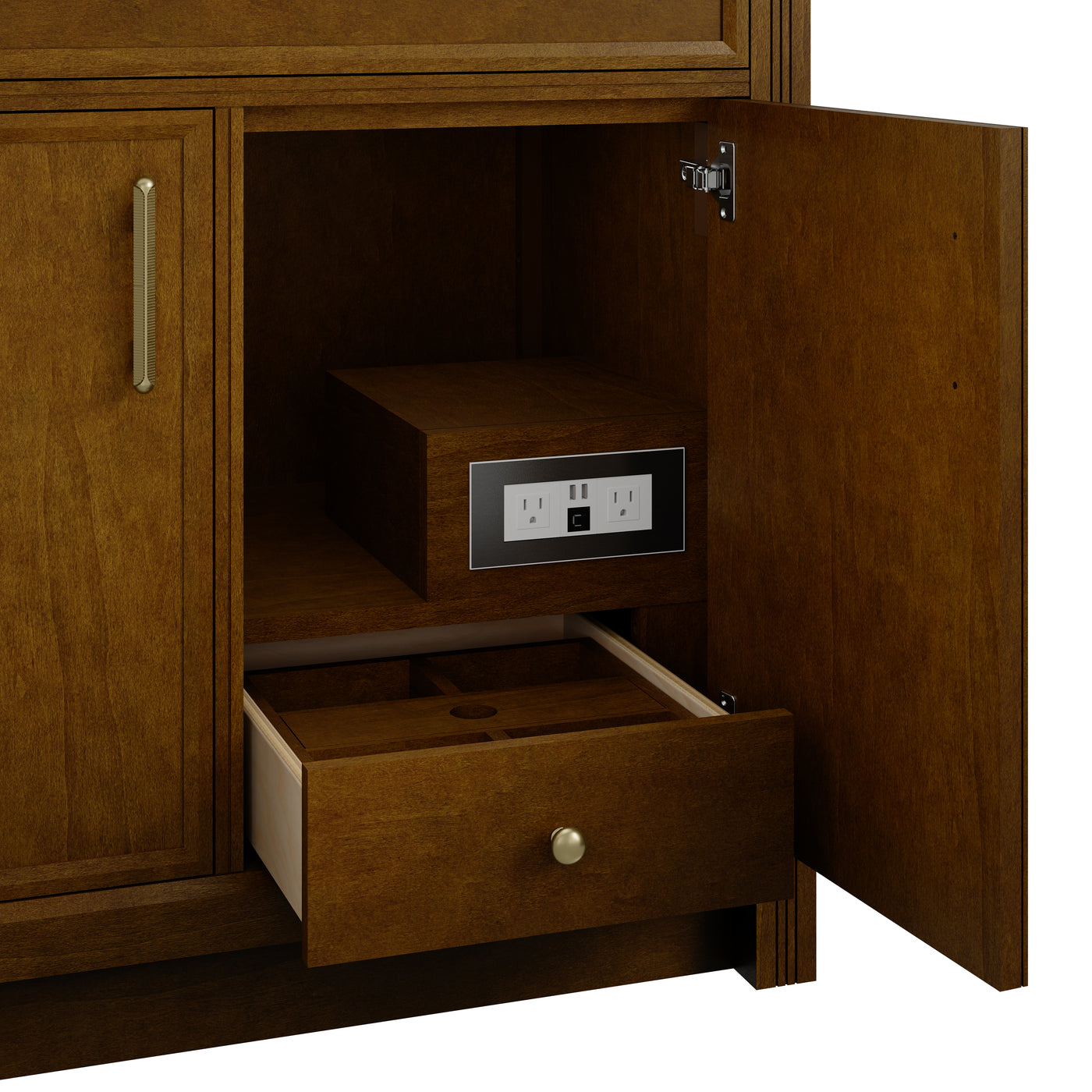 James Martin Bellshire 96" Double Bathroom Vanity, Honey Oak, view 18