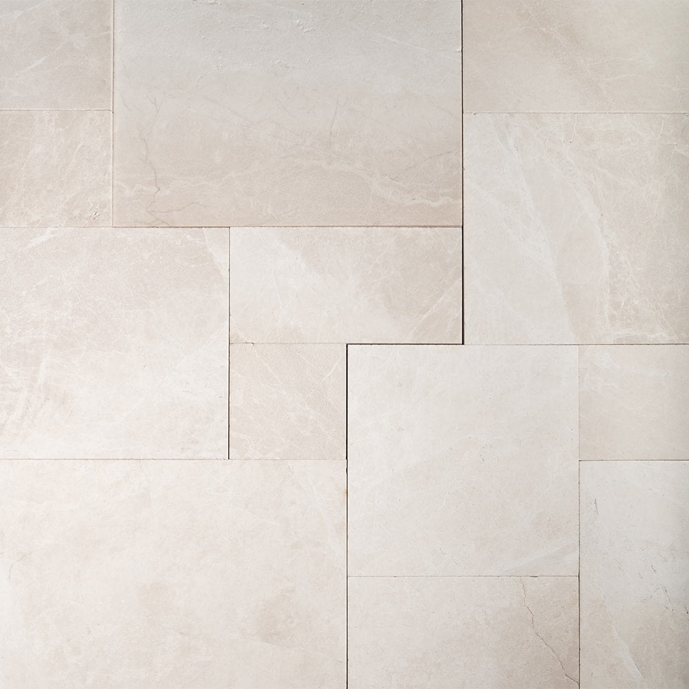 Vanilla Shadow Leather French Pattern Marble Pavers Various Marble Leather Various Pavers