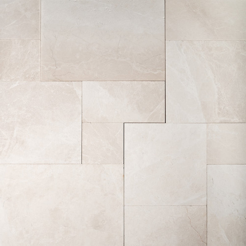 Vanilla Shadow Leather French Pattern Marble Pavers Various Marble Leather Various Pavers