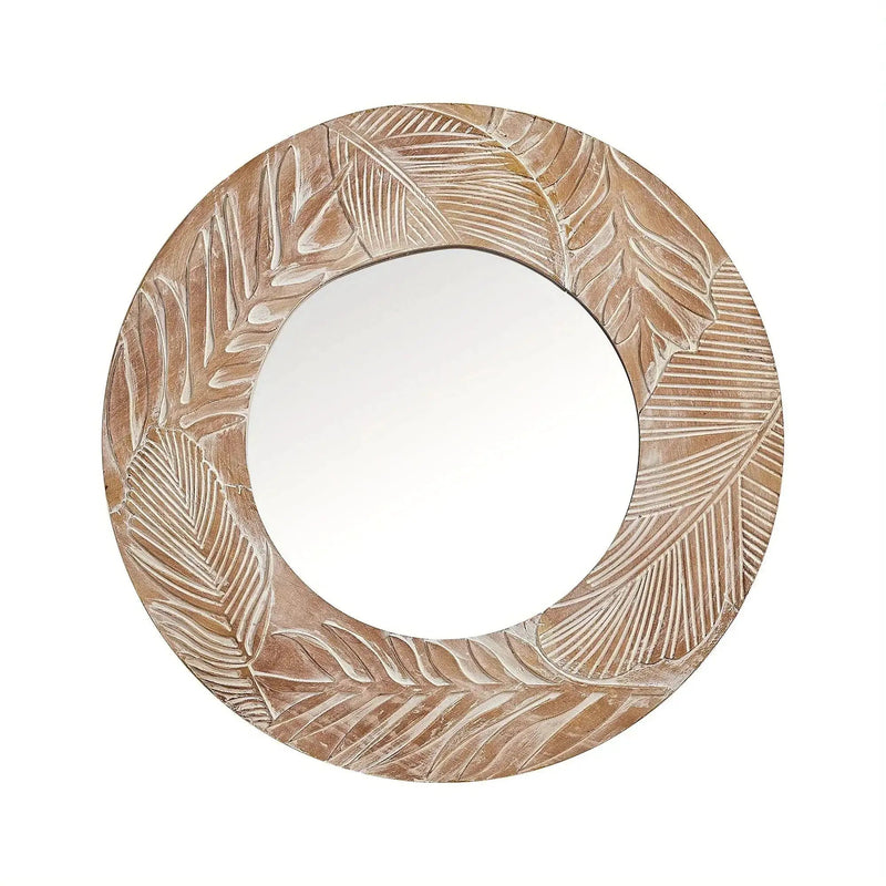 Vanity Mirror - Rustic Wood 28in by House Of Avana
