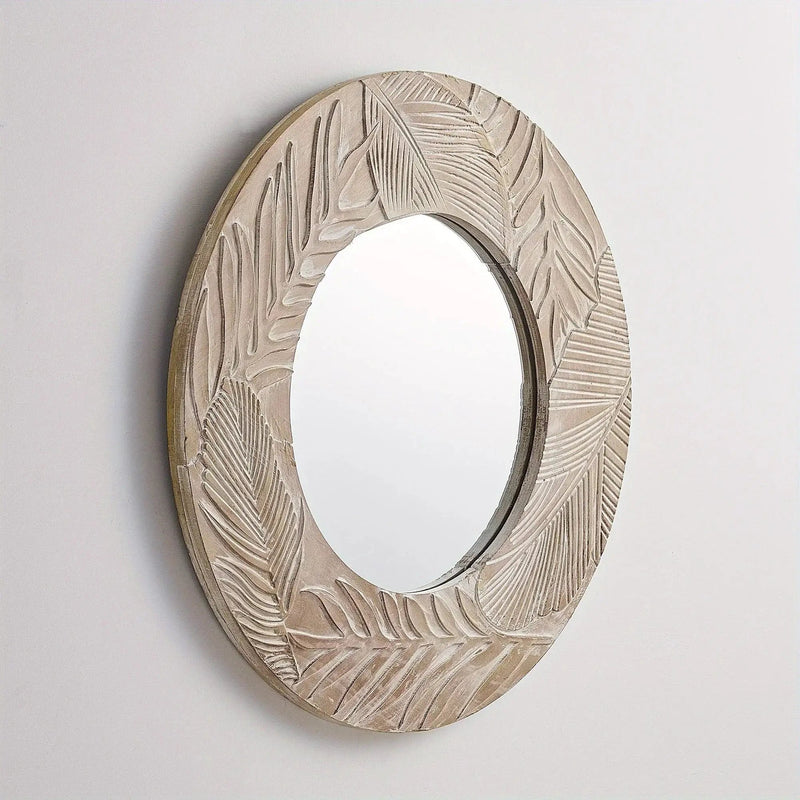 Vanity Mirror - Rustic Wood 28in by House Of Avana