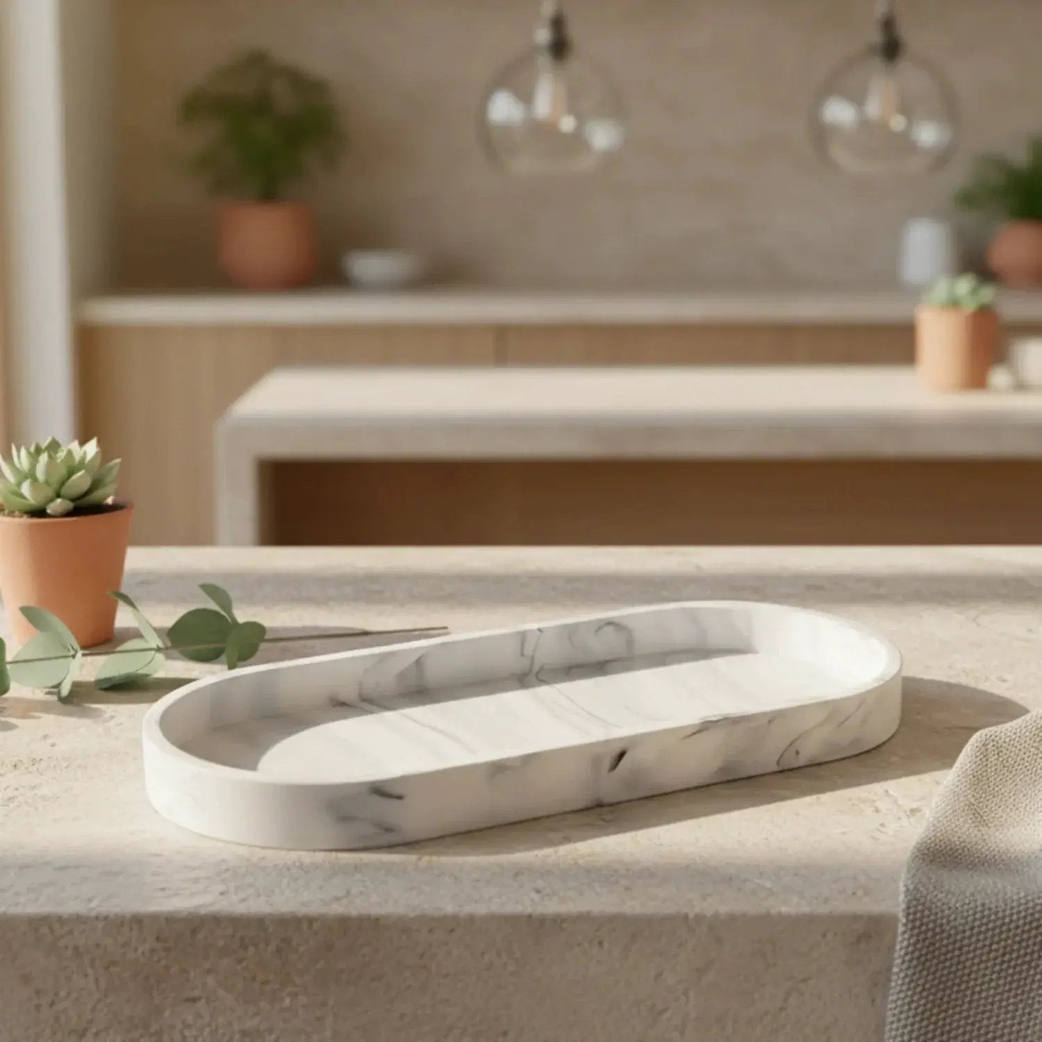 Vanity Tray - Bathroom Silicone Countertop Organizer by House Of Avana