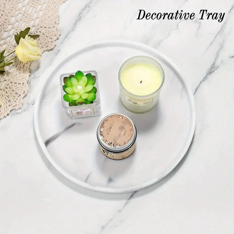 Vanity Tray - Marble Pattern 12.6 by House Of Avana