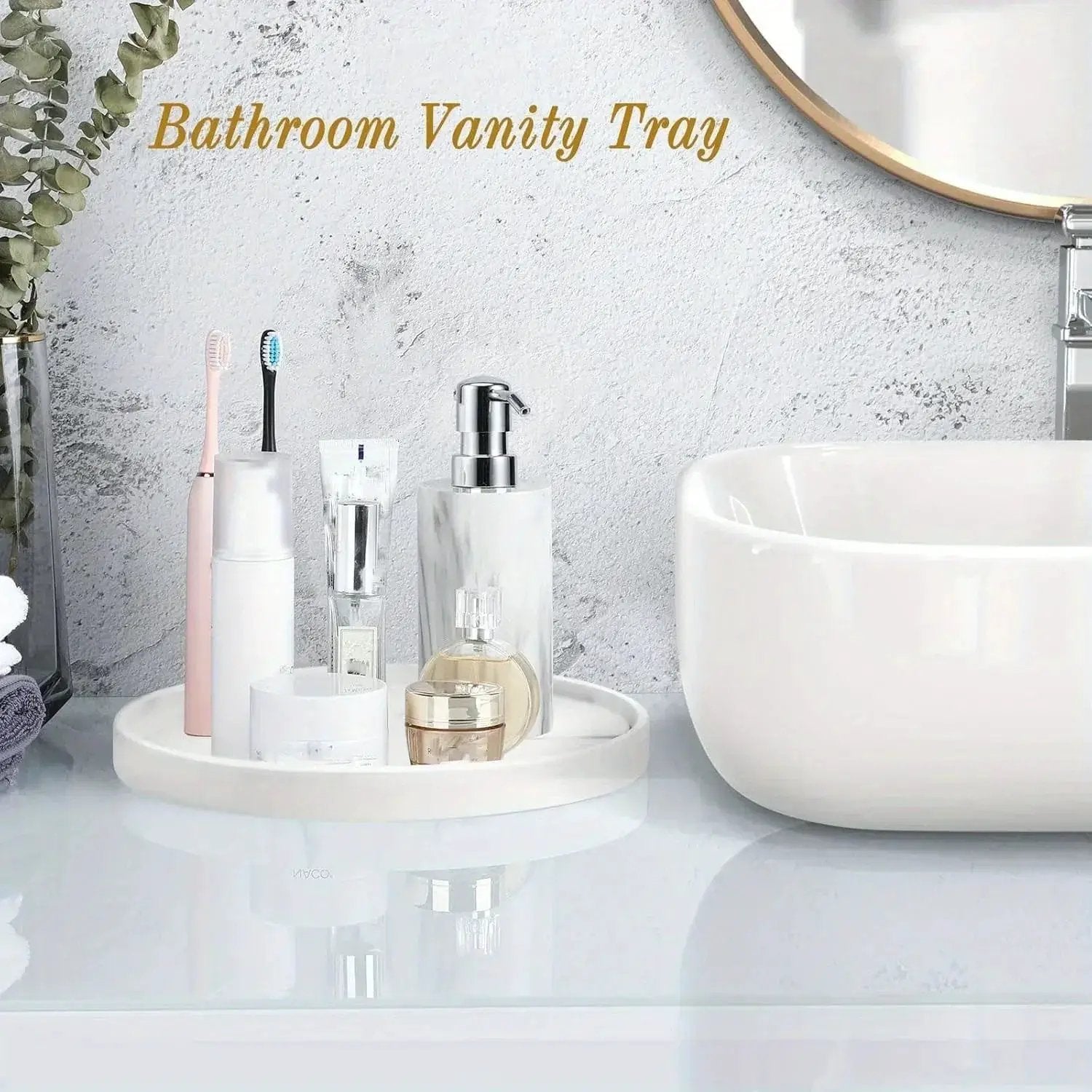 Vanity Tray - Marble Pattern 12.6 by House Of Avana