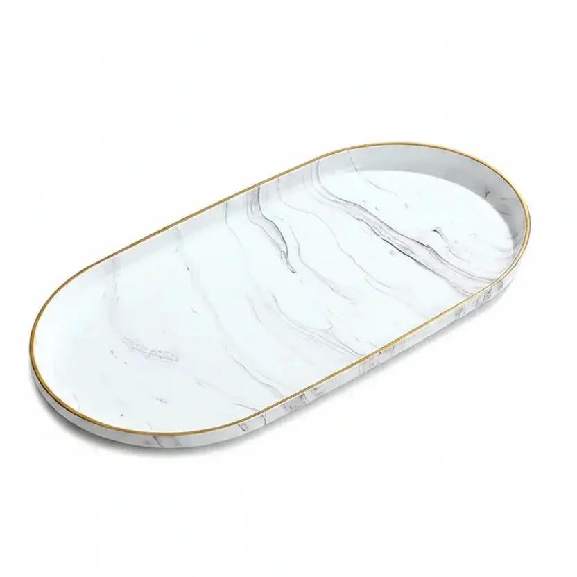 Vanity Tray - Non-Slip Marble Large by House Of Avana