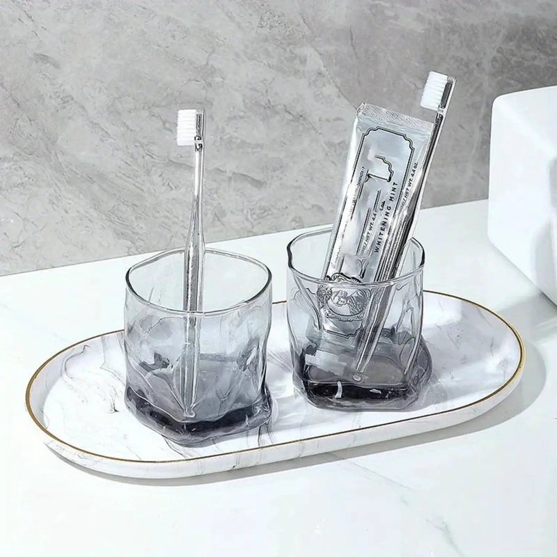 Vanity Tray - Non-Slip Marble Large by House Of Avana