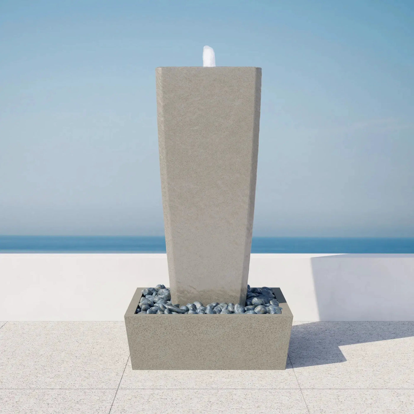 Vasa 52in StoneCast Fountain Set by ModaConcrete - Direct source for architectural and precast concrete
