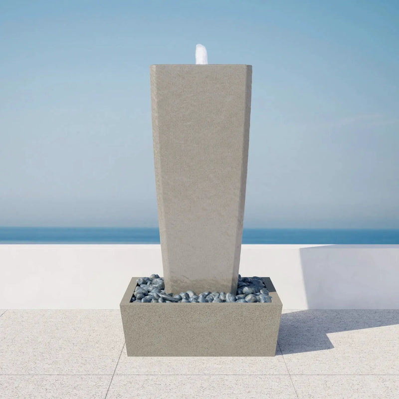 Vasa 52in StoneCast Fountain Set by ModaConcrete - Direct source for architectural and precast concrete