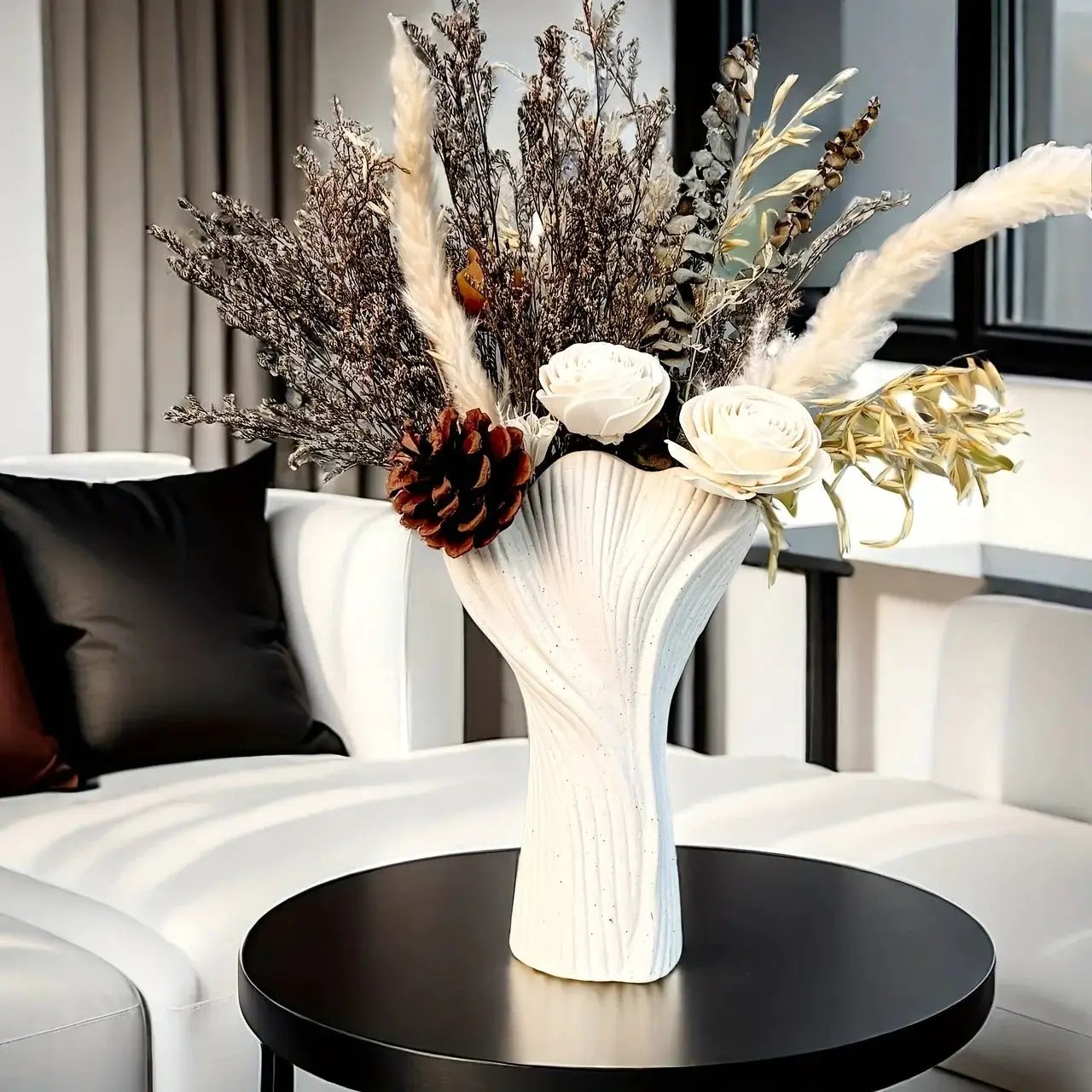 Vase - Textured Ceramic by House Of Avana