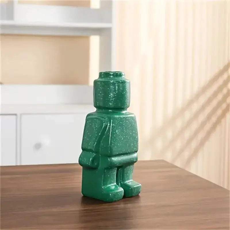 Modern Brick Figure Decorative Sculpture for Contemporary Home Decor by House Of Avana