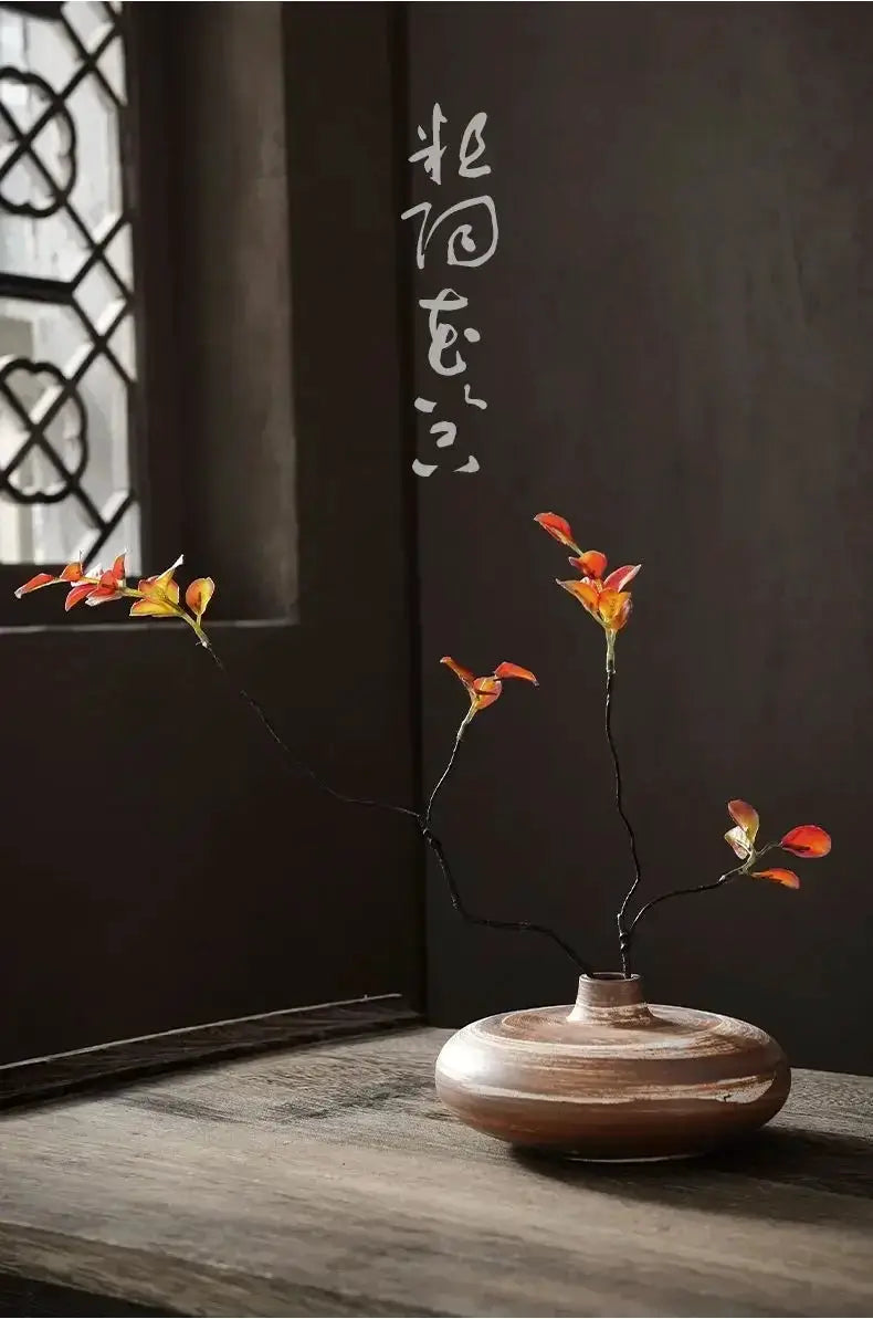 Vase - Decorative Porcelain Flat by House Of Avana
