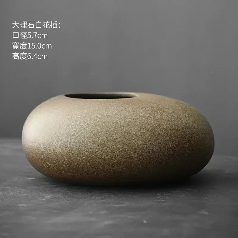 Vase - Decorative Terracotta Black by House Of Avana
